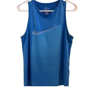 Nike Dri‎ Fit Athletic Cut Blue Tank Top Athletic Gym Workout Men's Small